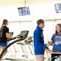 Prof. Kyle Barnes, MOV with a student researcher